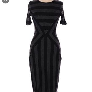 Gray and black casual dress size xl